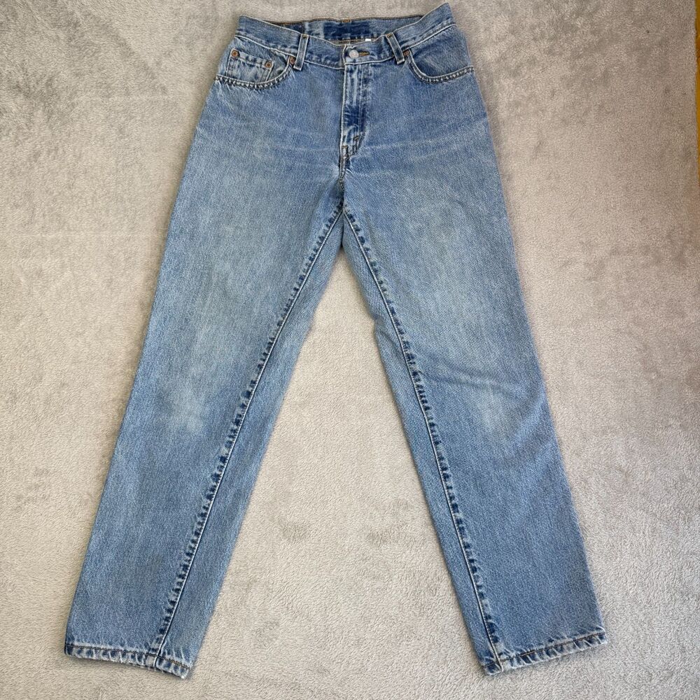 Levi's 550 Relaxed Fit Tapered Leg Jeans Womens 8M Blue Denim Cotton Streetwear
